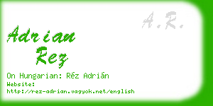 adrian rez business card