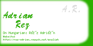 adrian rez business card